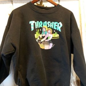 THRASHER “Babes on a Bike,” CREWNECK